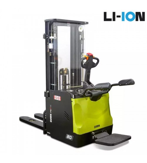 Täiselektriline ROOLIVÕIMENDIGA virnastaja Clark PSX16 T5300, liitium