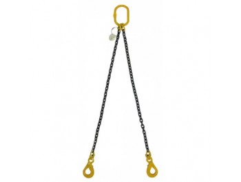 Tõstekett 2-haruline, koos enesesulguva konksuga, 1 m, 1.12 t