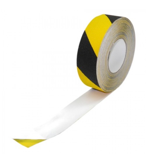 Libisemisvastane hoiatuslint 50 mm x 18 m, must‑kollane