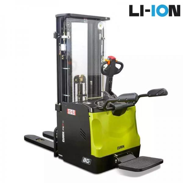 Täiselektriline ROOLIVÕIMENDIGA virnastaja Clark PSX16 T5300, liitium