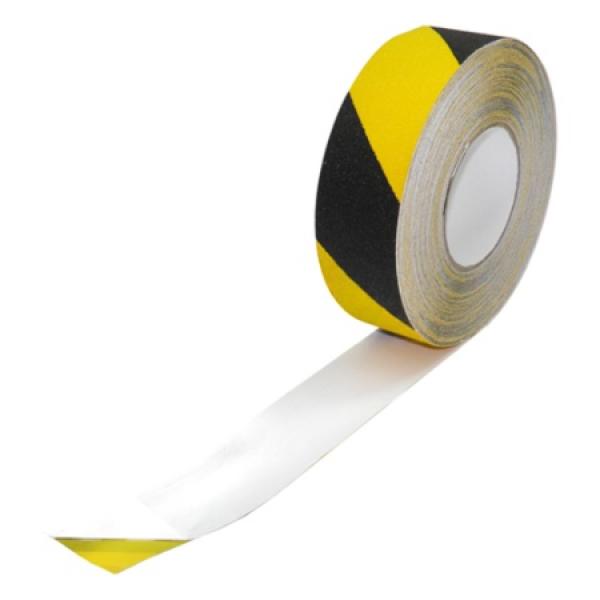 Libisemisvastane hoiatuslint 50 mm x 18 m, must‑kollane